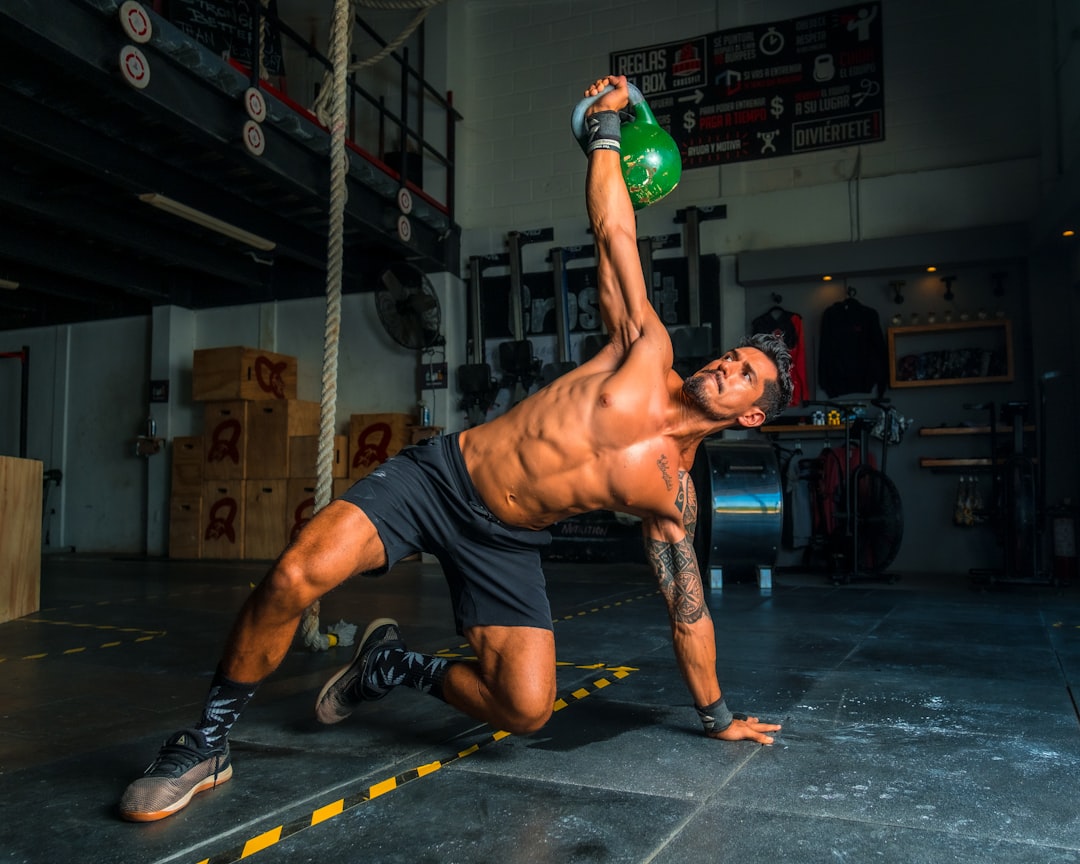 Athlete training with strength and recovery focus